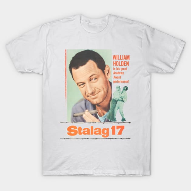 Stalag 17 Movie Poster T-Shirt by MovieFunTime